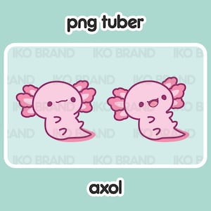 PNGTuber - Axolotl | Chibi | Cute | Kawaii | Twitch | YouTube | Vtuber | Streaming | Ready to Use and Download for OBS Streamlabs