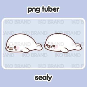 Seal PNGTuber Avatar: Chibi Kawaii Vtuber Streaming (Ready to Use)