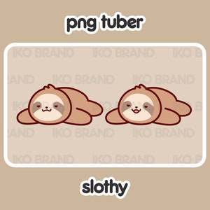 PNGTuber - Sloth | Chibi | Cute | Kawaii | Twitch | YouTube | Vtuber | Streaming | Ready to Use and Download for OBS Streamlabs