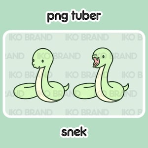 PNGTuber - Snake | Chibi | Cute | Kawaii | Twitch | YouTube | Vtuber | Streaming | Ready to Use and Download for OBS Streamlabs