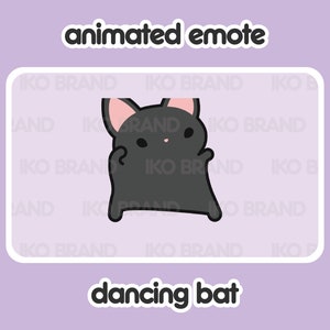 Animated Emote - Dancing Bat | Cute | Kawaii | Chibi | Twitch, YouTube, Discord | Stream Emotes & Alerts