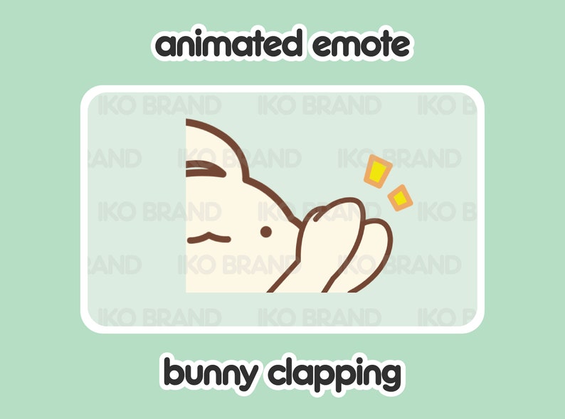 Easter Rabbit Clapping Bunny Clapping Animated Emote β Twitch, Youtube, Discord (GIF Files ...