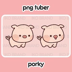 PNGTuber - Pig | Chibi | Cute | Kawaii | Twitch | YouTube | Vtuber | Streaming | Ready to Use and Download for OBS Streamlabs