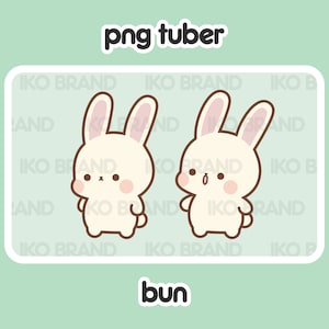 PNGTuber - Bunny | Chibi | Cute | Kawaii | Twitch | YouTube | Vtuber | Streaming | Ready to Use and Download for OBS Streamlabs