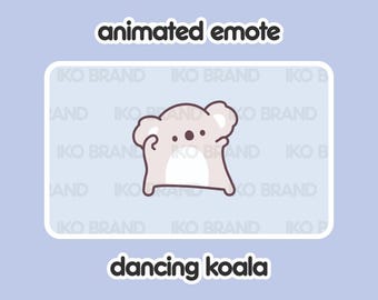 Dancing Koala Animated Emote – Chibi Twitch, YouTube, Discord (GIF)