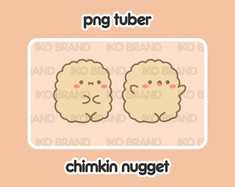 PNGTuber - Chicken Nugget | Chibi | Cute | Kawaii | Twitch | YouTube | Vtuber | Streaming | Ready to Use and Download for OBS Streamlabs