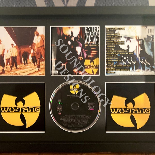 Wu-Tang Clan Albums | Retro CD Mounted Wall Display | Frame Not Included | 6 To Choose From |