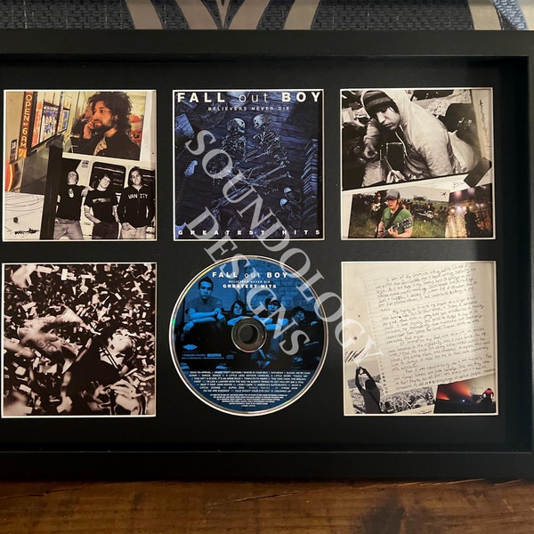 Fall Out Boy Albums | Retro CD Mounted Wall Display | 5 To Choose From | Frame Not Included