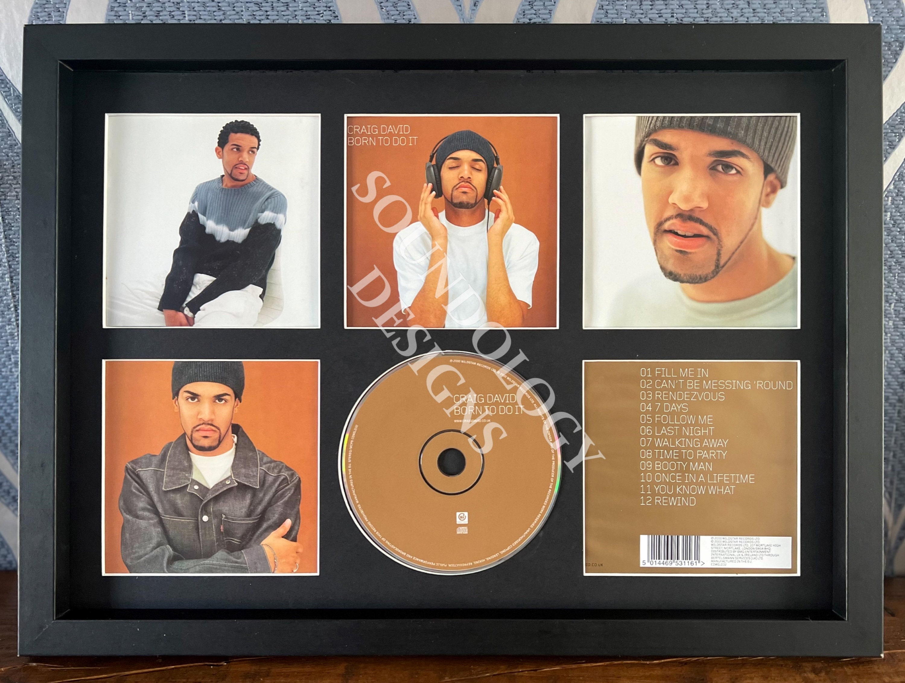 Craig David Born to Do It Retro CD Mounted Wall Display Etsy