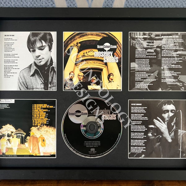 Ocean Colour Scene | Retro CD Mounted Wall Display |  5 To Choose From | Frame Not Included