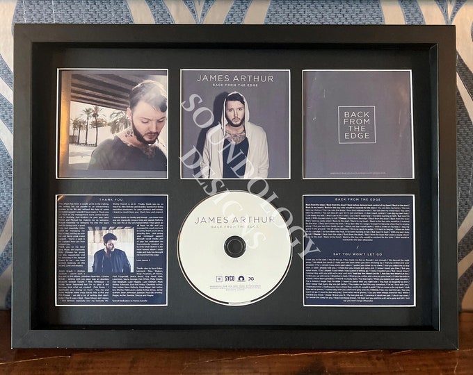 James Arthur | Back From The Edge | Retro CD Mounted Wall Display | Frame Not Included