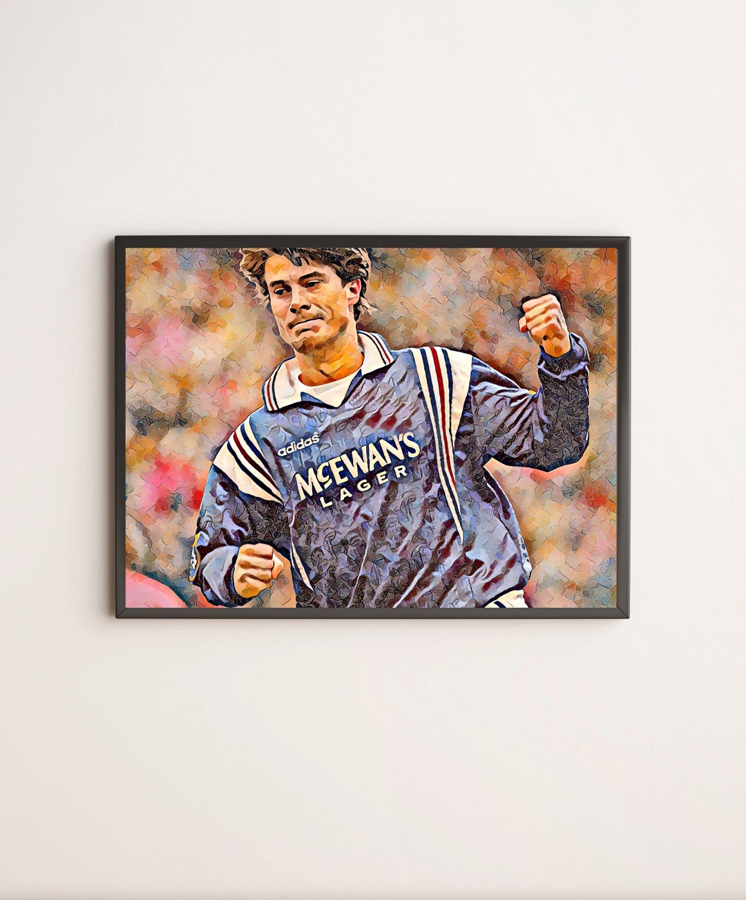 Glasgow Rangers FC Print A4 A3 Free Postage The Gers Ibrox - Etsy France