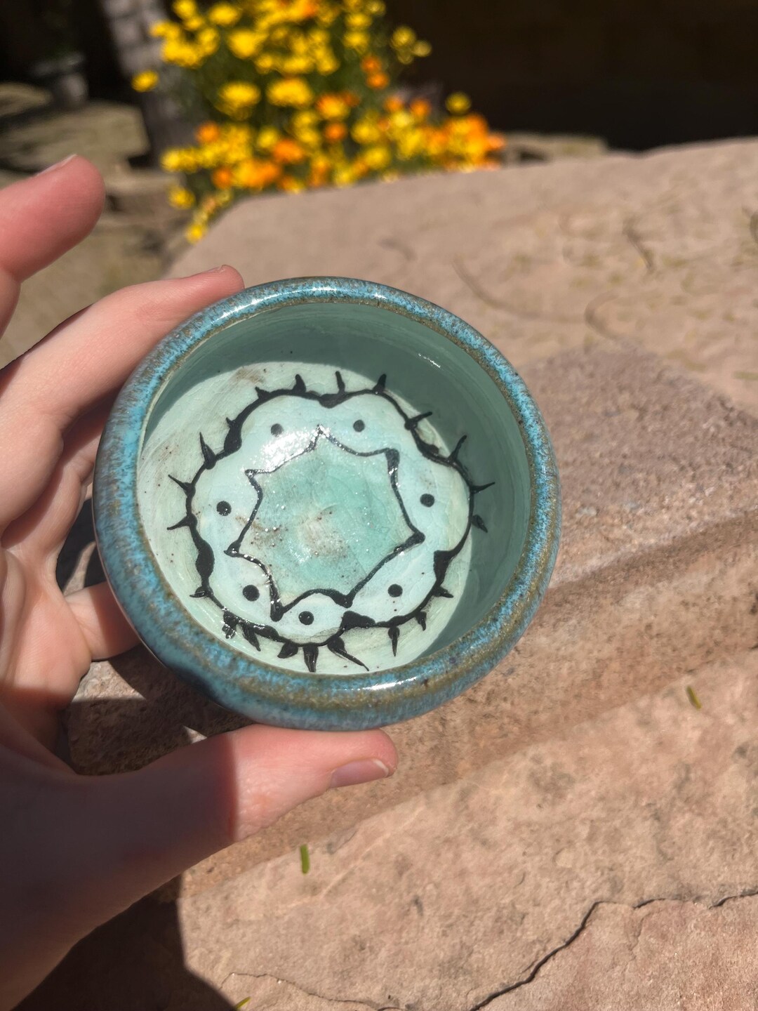 Eyeball Small Cup/bowl Handmade Wheel Thrown Ceramic Pottery - Etsy