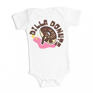 dilla donuts | dilla | hip hop | 90s hip hop | dj | baby onsies | hip hop baby | rap | SIZE 6-12 months