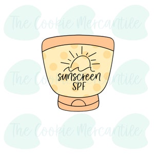Sunscreen Bottle (Beach #2 Minis) - Cookie Cutter