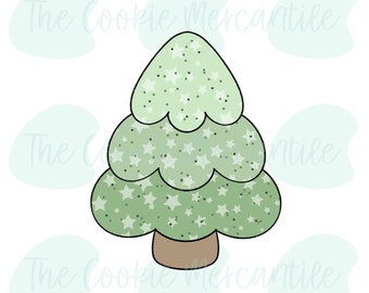 Chubby Christmas Tree - Cookie Cutter