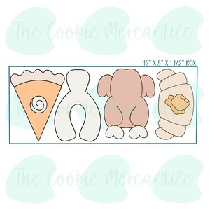 Thanksgiving Food Stick Set - Cookie Cutters