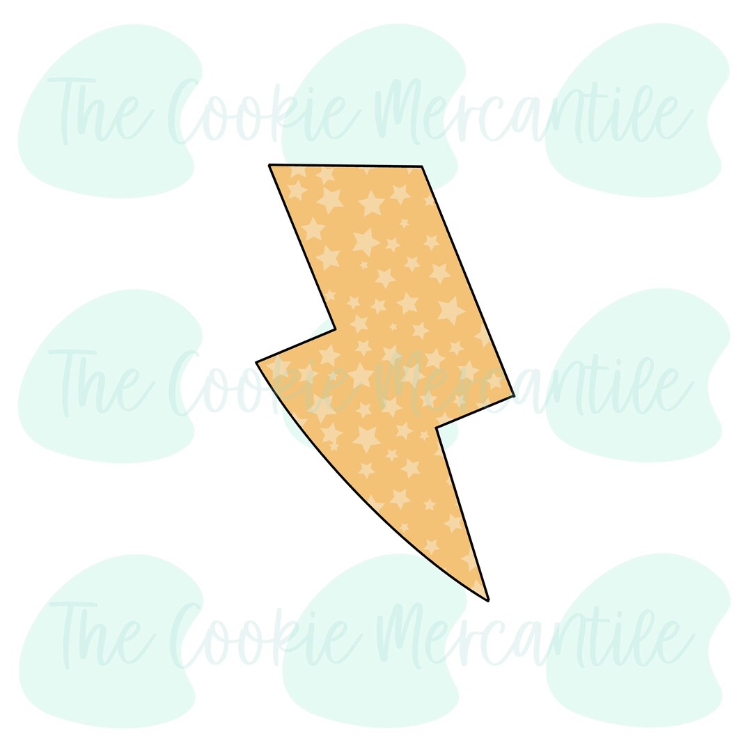 Lightning Bolt Cookie Cutter Etsy