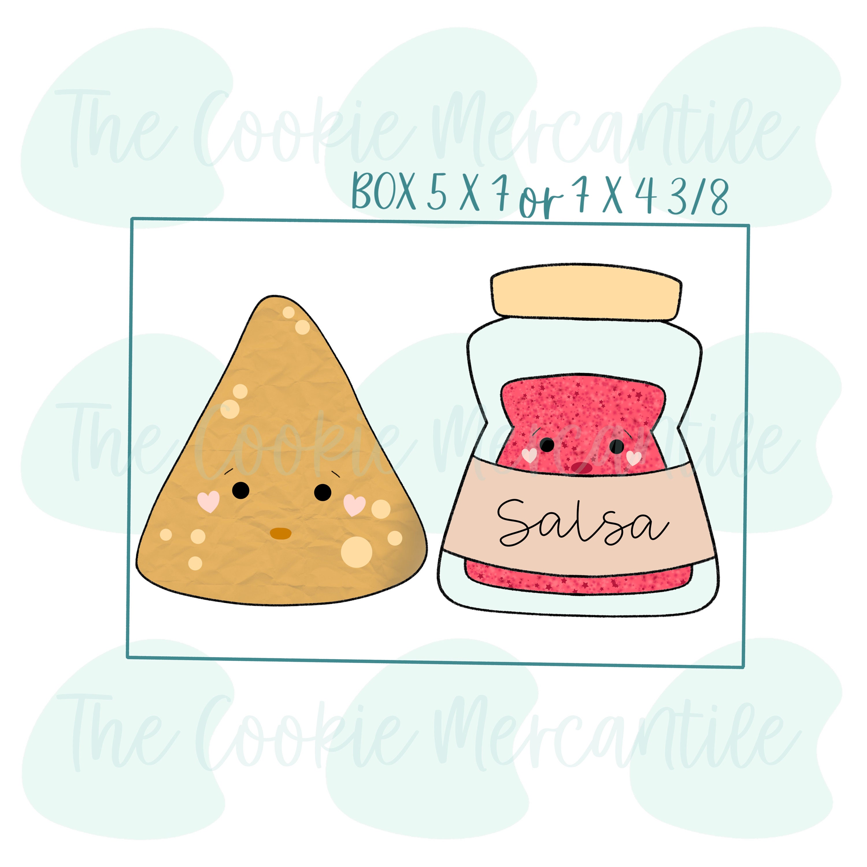Chips & Salsa Set [we Go Together Like] - Cookie Cutter - Etsy