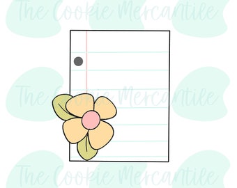 Floral Notebook Paper - Cookie Cutter