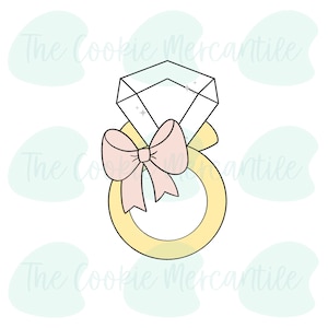 リボンの結婚指輪 - クッキーカッター