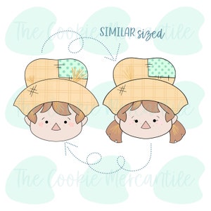 Scarecrow Boy & Girl Faces (2022) - Cookie Cutter