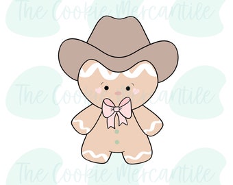 Cowboy Gingerbread - Cookie Cutter