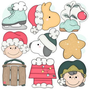 Christmas Peanuts Set- Cookie Cutters