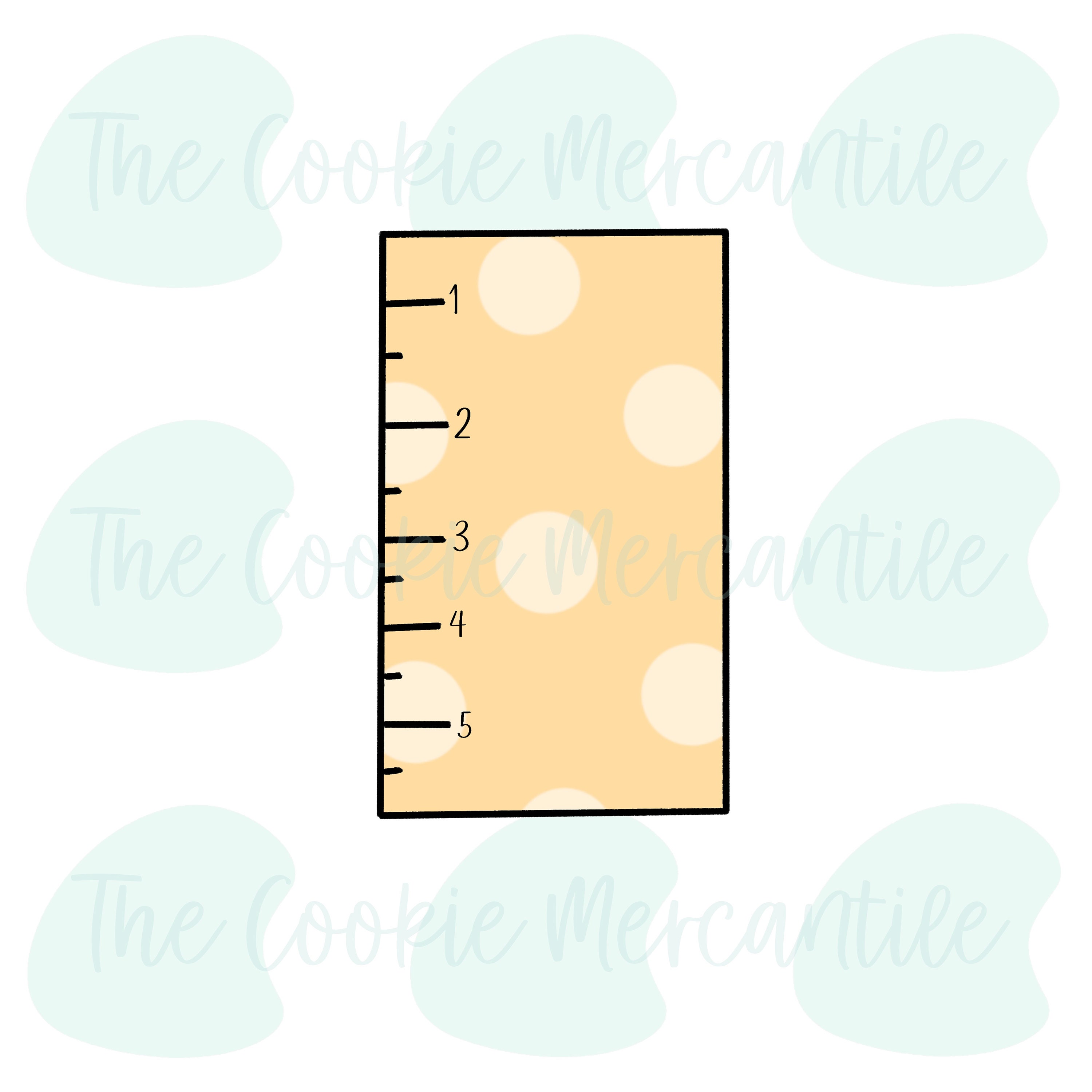 Folded Notebook Paper Ruler Notebook Paper/ Ruler (2022) Stick - Cookie Cutter - Etsy