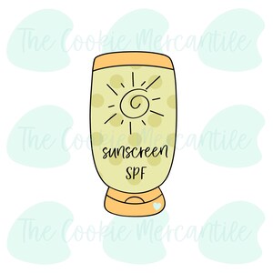 Sunscreen Bottle Stick - Cookie Cutter