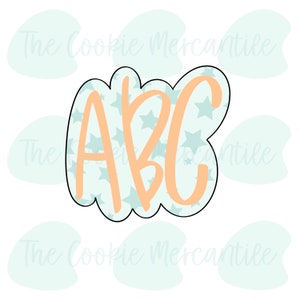 ABC (School #1 minis) - Cookie Cutter