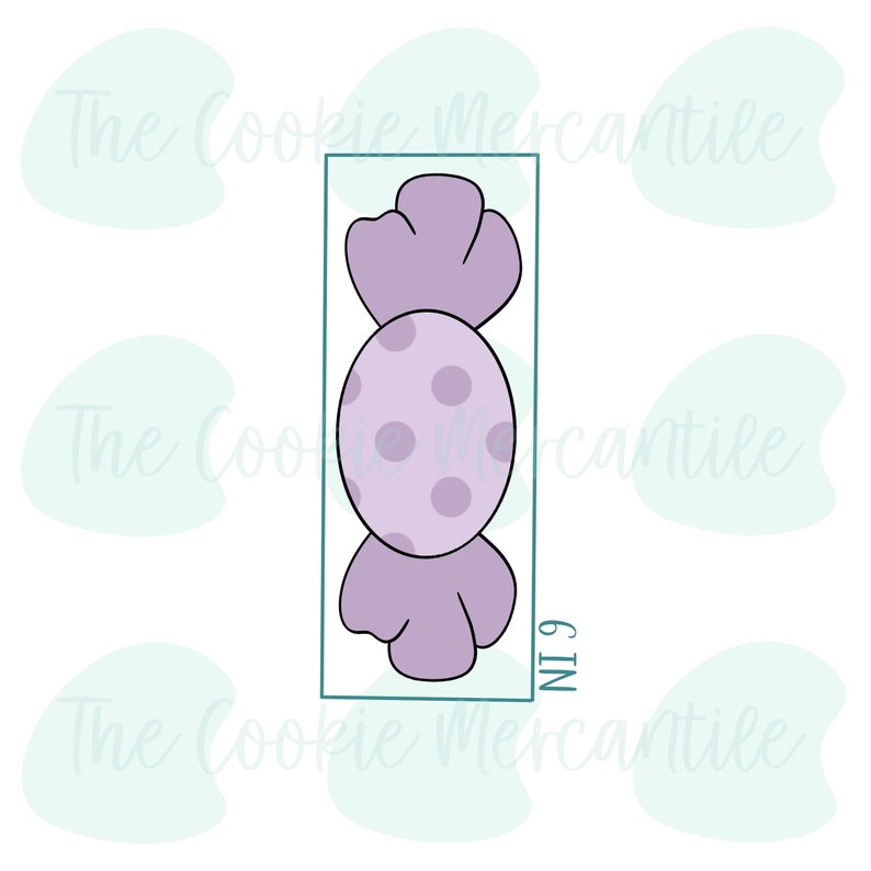 Skinny Round Candy Stick Cookie Cutter Etsy