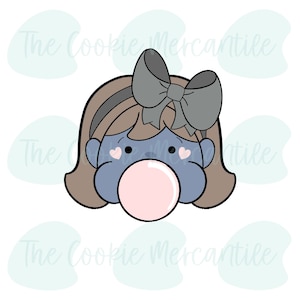 Bubblegum Girl [Chocolate Factory Set] - Cookie Cutter