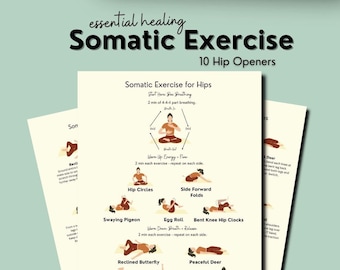 Somatic Exercise, Somatic Yoga Exercise for Beginners, Stress Relief, Emotional Regulation, Somatic Workout , Instant Download, PDF