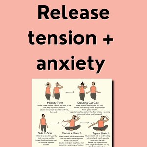 Somatic Exercise, Somatic Yoga Exercise for neck and shoulder, neck pain relief, shoulder exercises, flexibility, yoga for beginners, pdf image 2