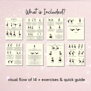 This is a birds eye view of everything included in this printable bundle - there is a flat view of 8 pieces of paper. Each has illustrations and descriptions - a plain slide with a bold title. The title reads, "what is included?".