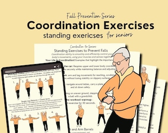 coordination exercises for seniors pdf, balance exercises for older adults, dynamic balance exercises for elderly, printable at home workout