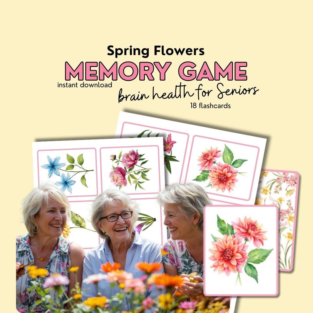 Juego de memoria para abuelas, juegos mentales para personas mayores ...