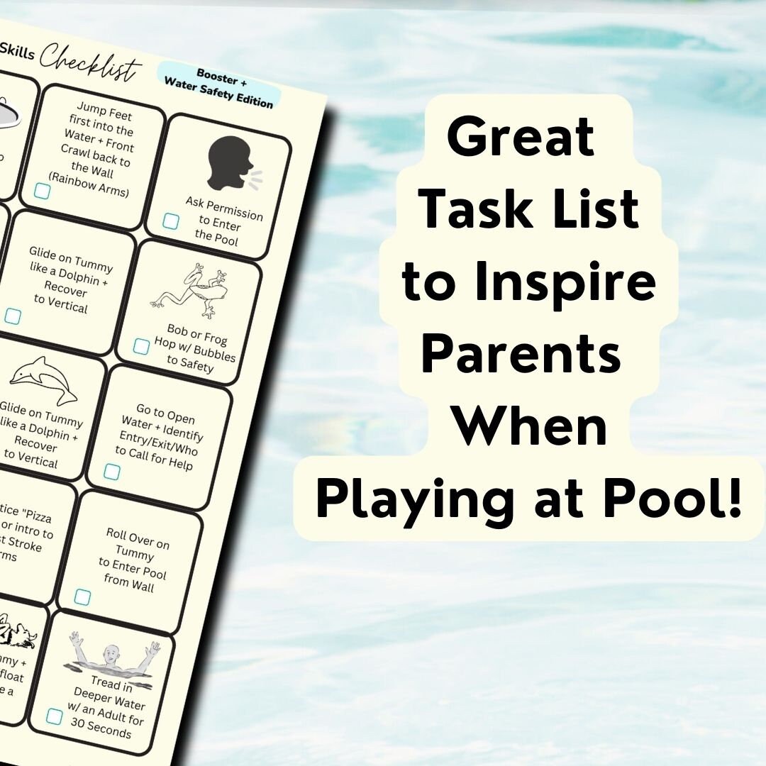 Swim Skills Checklist for Pre-schoolers, Advanced Swim Lesson for ...