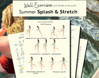 Exercices sur les parois de la piscine, Aquagym pour débutants, Fitness aquatique sans équipement, Exercices en eaux peu profondes pour les personnes âgées, Exercices en piscine pour l'arthrite