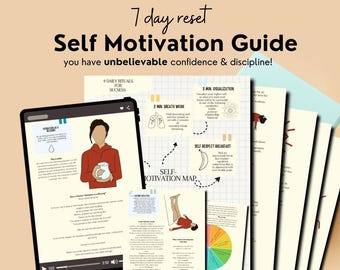 Self motivation guide, self discipline workout, self motivation PDF, nervous system regulation, breathework printable, 7 day reset