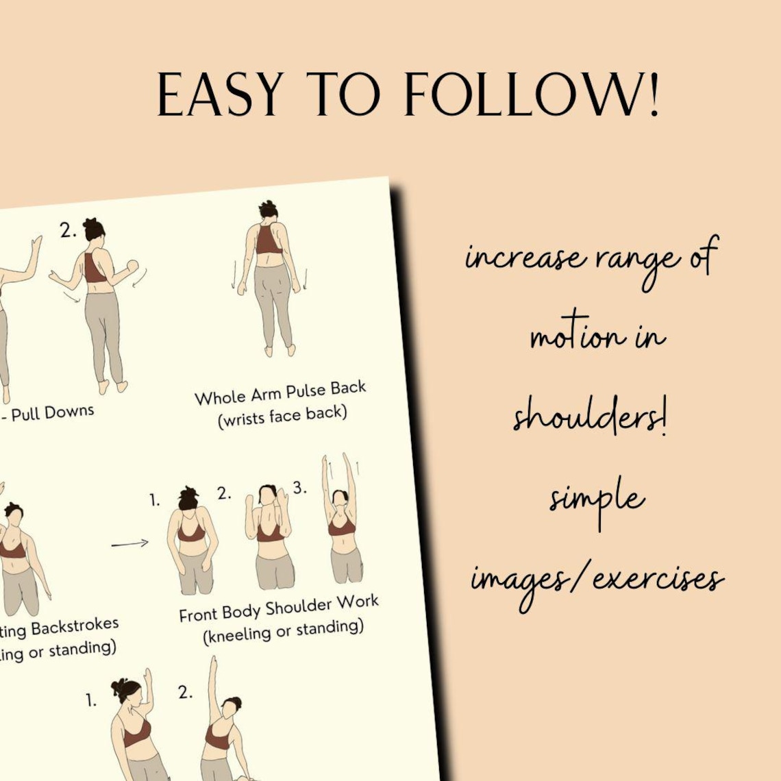Posture Workout Routine, Fix Posture Exercise Pdf, Rounded Shoulder ...