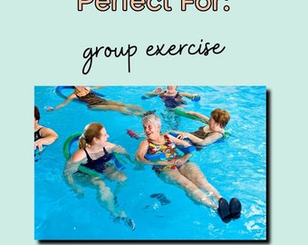 Pool Noodle Exercises, Water Aerobics Workout, Water Exercise for