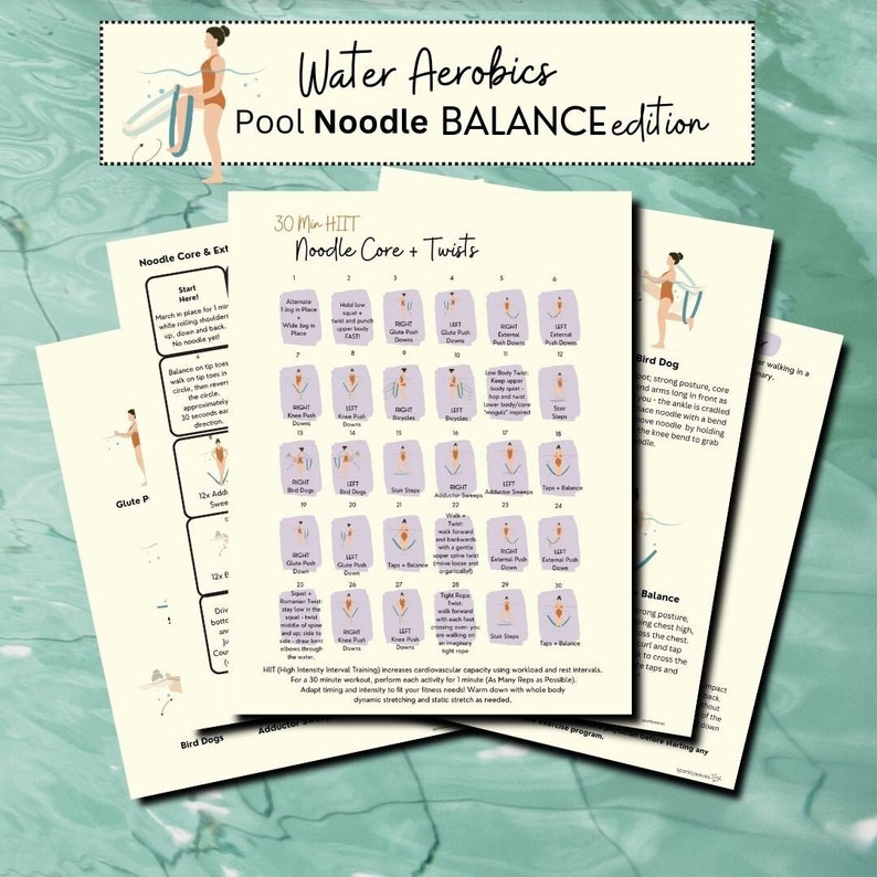 Pool Noodle Fitness for Seniors, Water Exercises for Sciatica, Water