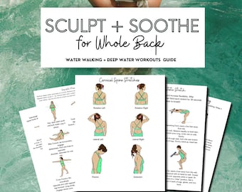 Pool Exercises for Back Strengthening, Water Exercises for Core, alleviate back pain, Water Aerobics for Beginners, Upper Back, Stretches