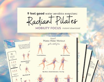 pool pilates workout pdf, mobility exercises for hips, joint friendly pool exercises, water aerobics for seniors, flexibility for beginners