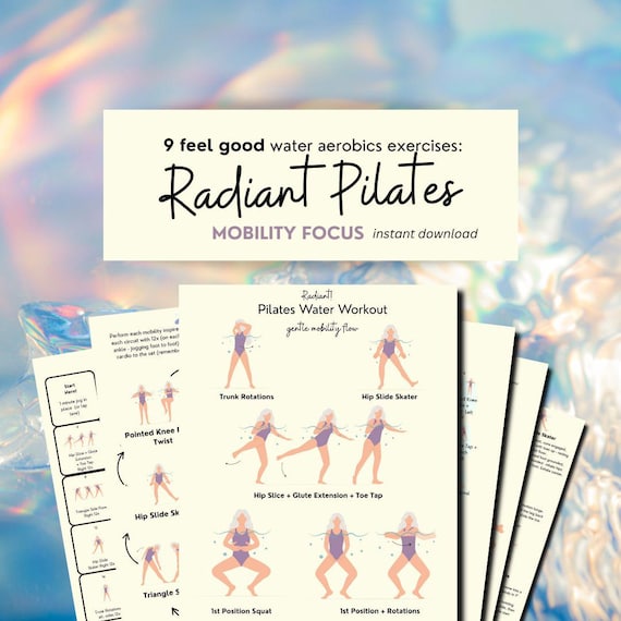 pool pilates workout pdf, mobility exercises for hips, joint friendly pool exercises, water aerobics for seniors, flexibility for beginners