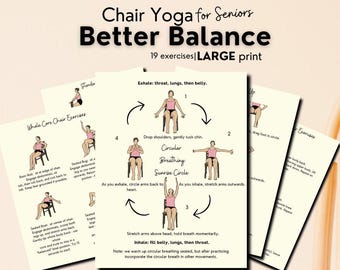 Chair Yoga Balance Exercise for Seniors, Chair Exercise Balance
