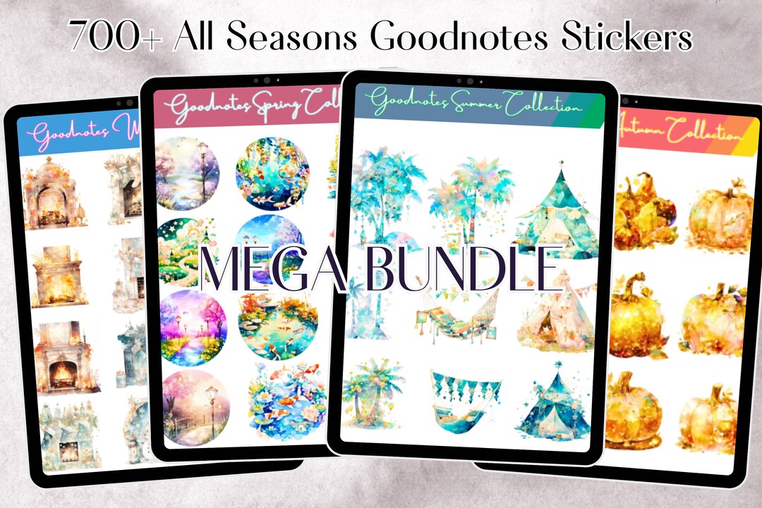 Goodnotes MEGA Sticker Bundle | Goodnotes Planner Stickers + PNGS | 700 ...