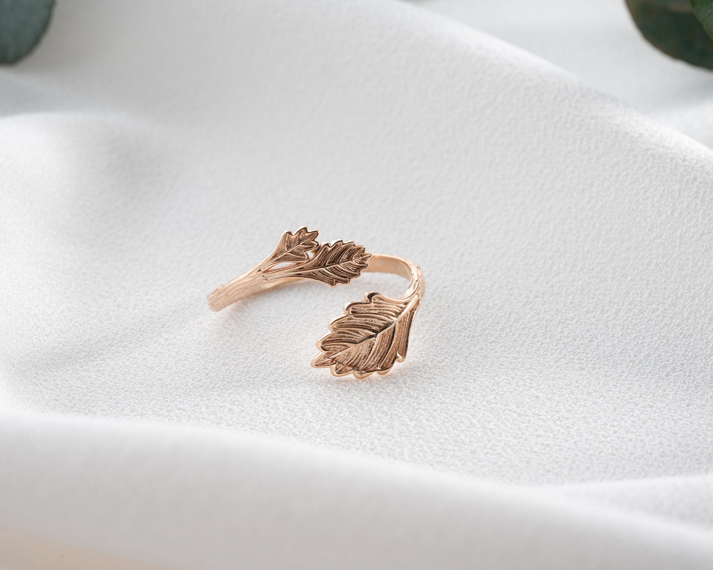 925 Sterling Silver Leaf Rings I Rings for Women Engagement I Etsy